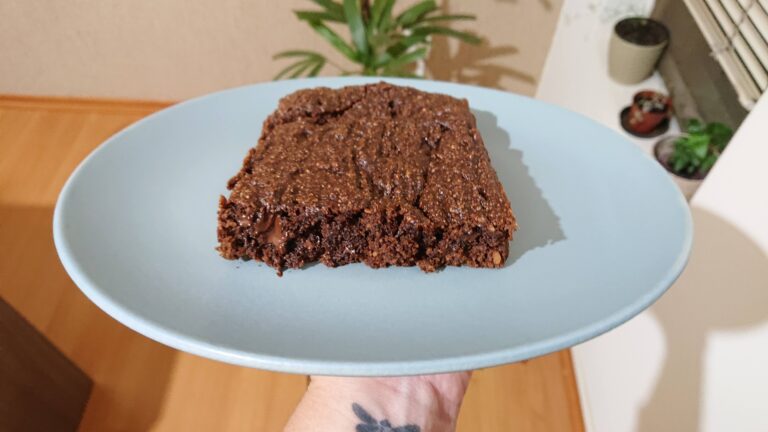 Brownie de Banana e Pasta de Amendoim ⭐