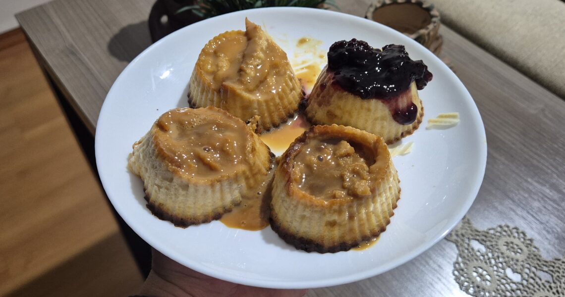 Pudim protéico de doce de leite ⭐