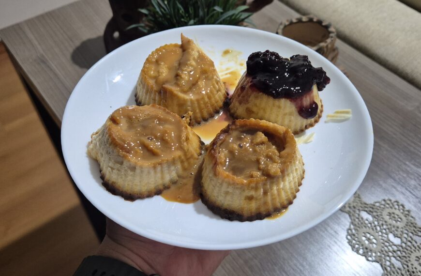 Pudim protéico de doce de leite ⭐